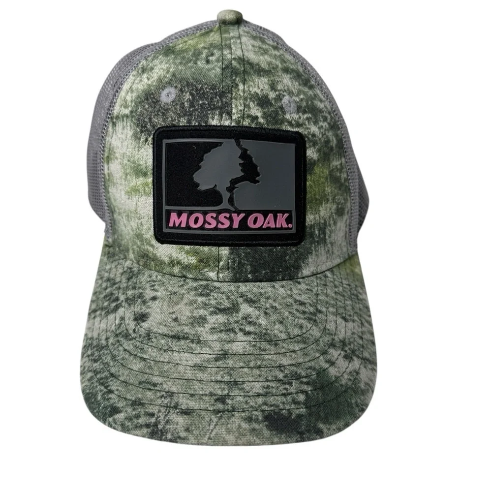 Mossy Oak Ladies Women Camo Camouflage Adjustable Hat Cap Pink Stitch Camp Hunt